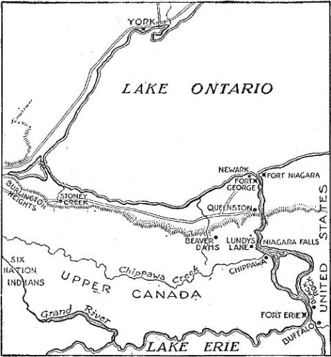 [Map of Niagara Frontier, 1812–1815]
