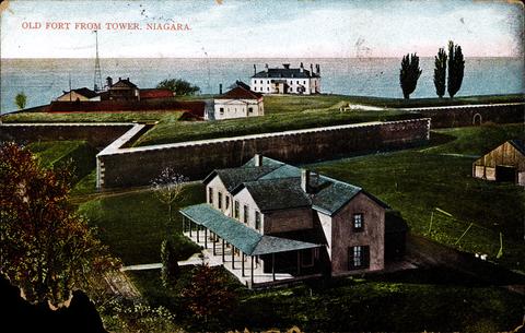 [Old Fort From Tower, Niagara postcard]