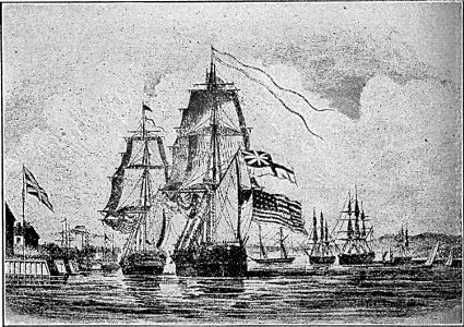 [The Shannon bringing the Chesapeake into Halifax Harbour]