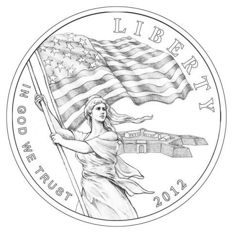 [Obverse of $1 Star-Spangled Banner Coin]
