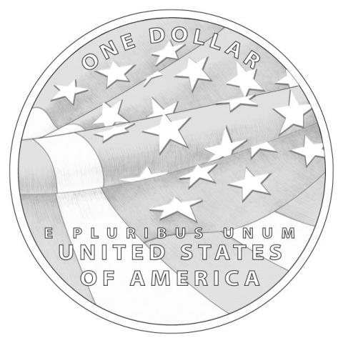 [Reverse of $1 Star-Spangled Banner Coin]