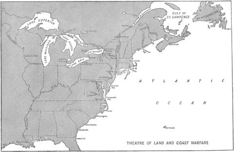 [Theatre of Land and Coast Warfare in the War of 1812]