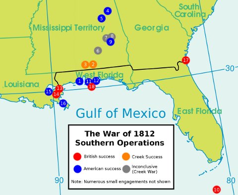 [Southern Operations of the War of 1812]